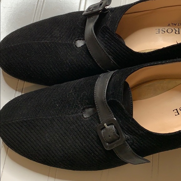 Taryn Rose Black Corduroy and leather Heels Sz 40 - Picture 8 of 9